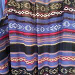 Lorena Rose sleeveless maxi dress Boho lined tie belt colorful women’s size S Blue Photo 4