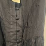 Boden Tiered Ruffle Poplin Maxi Dress‎ Size 8 Black Photo 5