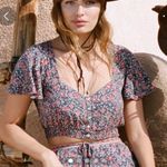 NEW Spell & the Gypsy crop top Blue Size M Photo 3