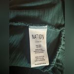 Nation Ltd Talli Flounce Mini Dress in Deep Teal, Size M, NWT Photo 5