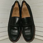Madewell  Black Leather Women's Corinne Lugsole Loafers Photo 1