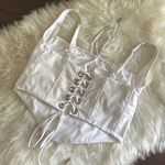 Naked Wardrobe Shirting Ruched Corset Top Photo 8