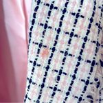 Classiques Entier  Nordstrom Jacket Blazer Pink Tweed Fringe Size 10 Photo 8