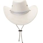 Western Cattleman‎ Cowboy Style White Felt Hat Unisex Riding Hat Photo 1