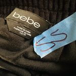 Bebe Y2K baby WomensXS TP Black Velvet Jumpsuit Rhinestone Spellout Strapless Photo 7