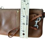 Coach Women's Brown Pebble Leather Wristlet Wallet Zipper Accents Photo 7