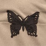 Vintage Y2K Asymmetrical Butterfly Going Out Top Fairycore Tan S/M Festival Tank Size M Photo 6