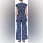 Avec Les Filles  FLORAL CAPSLEEVE CORSET WILDE LEG DENUM JUMPSUIT, SZ 0, $249 Photo 1