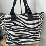 Marc Jacobs Black and White Zebra Print Travel Beach diaper tote Bag Photo 2