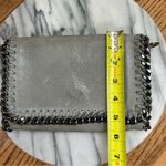 Dorse In Pelle Distressed Metallic Italian Leather Gun Metal Crossbody Silver Photo 13