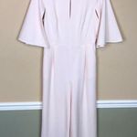 Calvin Klein Women’s Light Pink Keyhole Open Flare Sleeve Wide Leg Jumpsuit Photo 0