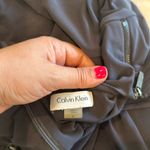 Calvin Klein NWT  Charcoal Jumpsuit Zip Shoulders Sz 6 Photo 6