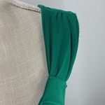The Limited  Sleeveless Kelly Green Pleated Blouse Size Medium Photo 3