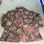 Analogy Women's Multicolor Quilted Paisley Blazer Black Size L Photo 4