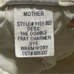 Mother Denim Women’s Size 26 Warm Ivory Double Fray Charmer Skinny Jeans White Photo 8