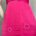 BCBGMAXAZRIA Dress One Shoulder Cocktail Pink Begonia Front Bow Sz 6 Mini Palais Photo 10