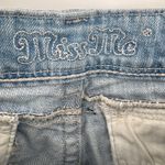 Miss Me Jeans 28 skinny embellished rhinestone flap pockets low rise light wash Photo 10