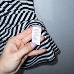 Happening in the present Black & White Stripe Mini Dress Size XS Photo 2