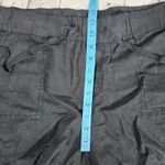 Caslon 100% Linen Pull-On Elastic Waist Drawstring Shorts Black L NWT Photo 7