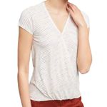 Maeve  Leila Wrap Top Cream with color stripes Size Large Photo 5