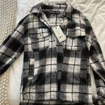 Kendall + Kylie Plaid Shacket Photo 0