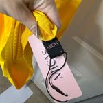 Micas  Yellow Ribbed Bodycon Mini Dress Sexy Strappy Back Party‎ Club Medium Photo 1