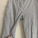 Isaac Mizrahi for Target Cotton Striped High Rise Wide Leg Pants - Size 10 Photo 4