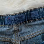 Lucky Brand Alliance Blue Patchwork Knee Belted Sienna Slim Boyfriend Jeans Sz 4 Photo 5