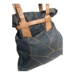 Dead stock Vintage La Covina Patchwork Black and Tan Leather Shoulder Bag Photo 10