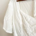 Lulu's Mallorca White Floral Embroidered Lace Sweetheart Neckline Dress XL Photo 9