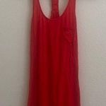 NEW Red Super Soft Bungee Racerback Swim Cover Up Tank Top Small S Size undefined Photo 0