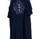 Southern Stitch  Medium Multicolor Floral Embroidered Print Cold Shoulder Dress Photo 0