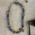 Blue Aventurine Crystal bracket with butterfly charms. Photo 0