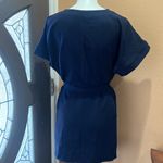 ASOS  navy blue wrap around dress Photo 3