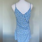 SheIn Light Blue Daisy Print Slip Dress | Size 6 | Ditzy Floral | EUC Photo 3