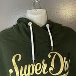 Superdry Hoodie Womens US 8 Green Cropped Fit Originals Pullover Graphic Logo Photo 3