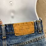 Palmettos Vintage 80s Medium Wash Denim Jean Mini Skirt 7 25 Retro Rigid Denim Blue Photo 3