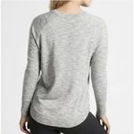 Athleta Mindset Sweatshirt Sweater Top Marl Grey Heather Sz S Photo 2