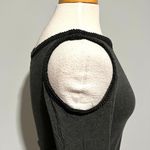 Bailey 44 Gray Black Cold Shoulder Top Blouse Shirt Photo 5