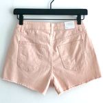 Tinseltown New Frayed Hem High Rise Shorts Pink Stretch Denim Juniors Size 1 / Waist Size 25 Photo 3