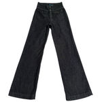 Midiross Jeans Women’s S Mid Rise Wide Legs Flap Pockets Stretch 24 x 31 Pants Black Photo 0