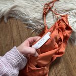 ASTR  Makenna Satin Open Back Midi Dress In Apricot Photo 7