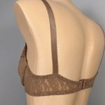 Fruit of the Loom Vintage Bra 36C Helenca Lace Sheer Brown Unlined 4425 Photo 3