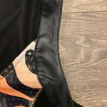 Frank Lyman Design tank style top. Size: 10. Faux leather around the straps. Black Photo 2