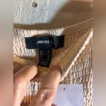 Forever 21  Cream Smocked Maxi Dress strapless side cutout summer stretch beach Photo 8