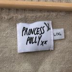 Princess Polly Women's Oversized Sweater Vest Beige L/XL Preppy Photo 4