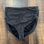 ALBION FIT Black & White Ruched Midi Bottoms Size Large Photo 0