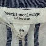 BeachLunchLounge  Olive Stripe‎ Tie Waist Top NWT Size M Photo 3