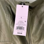 Wild Fable  Sage Faux Leather Dress Photo 4