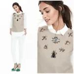 Banana Republic NWT | L |Embellished Jeweled Linen Sleeveless Vest Top Tank $105 Photo 1